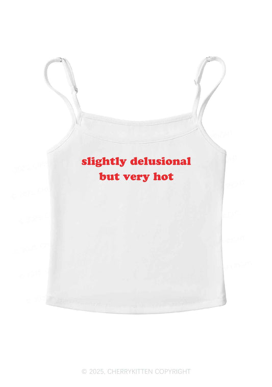 Slightly Delusional But Very Hot Y2K Spaghetti Strap Cami Cherrykitten