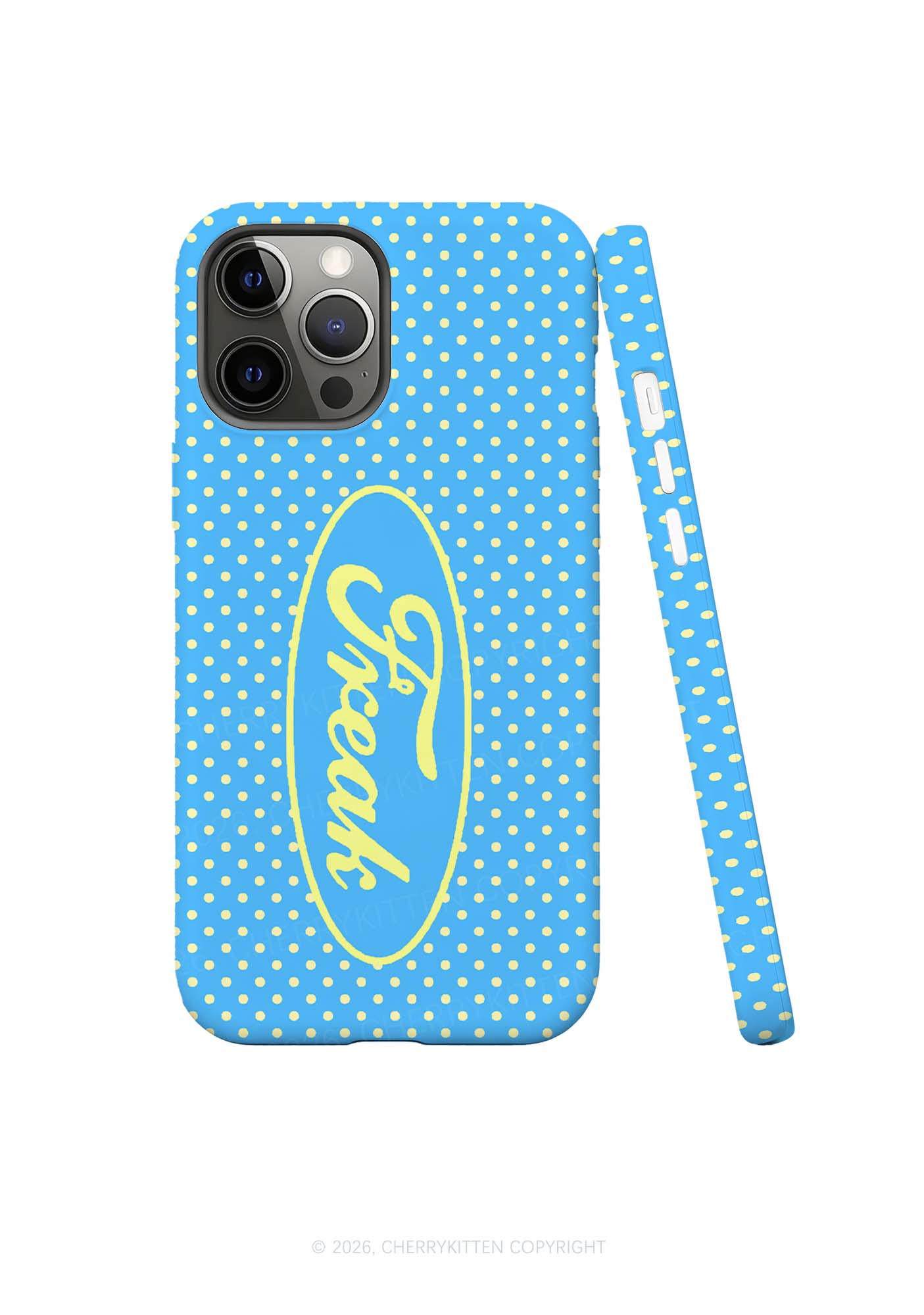 Yellow Polka Dots Freak Y2K Phone Case Cherrykitten