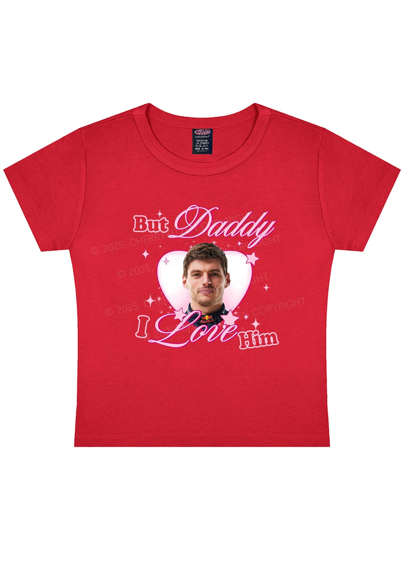 Daddy I Love The Driver Y2K Baby Tee Cherrykitten