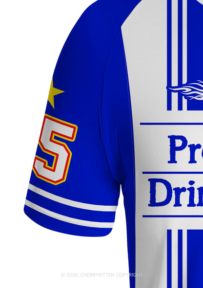 Girls Drink Red Y2K Football Jersey Shirts Cherrykitten