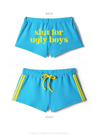 Slxt For Ugly Boys Y2K Drawstring Mini Shorts Cherrykitten