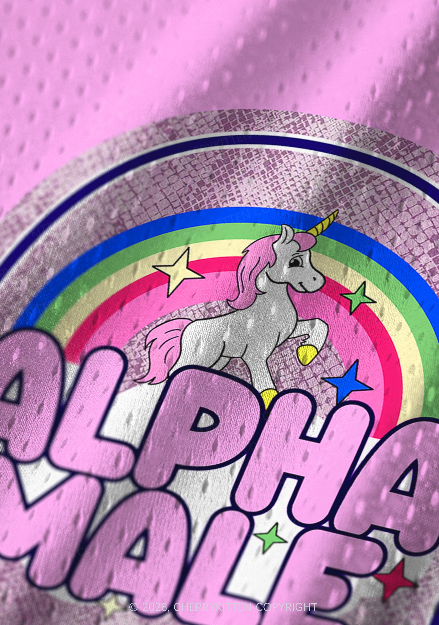 Alpha Male Unicorn Pride Y2K Sport Jersey Tank Cherrykitten