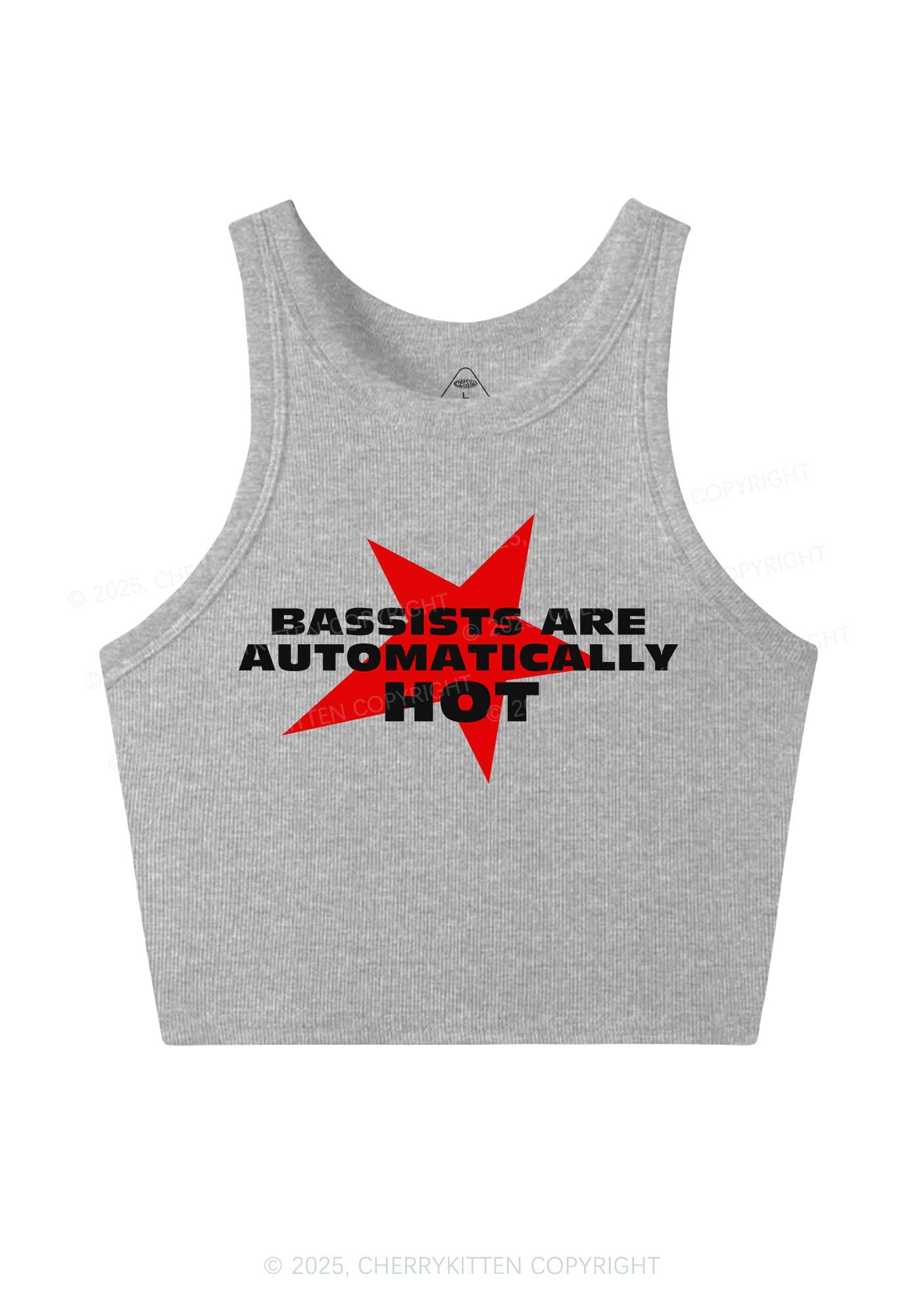 Bassists Are Automatically Hot Y2K Crop Tank Top Cherrykitten