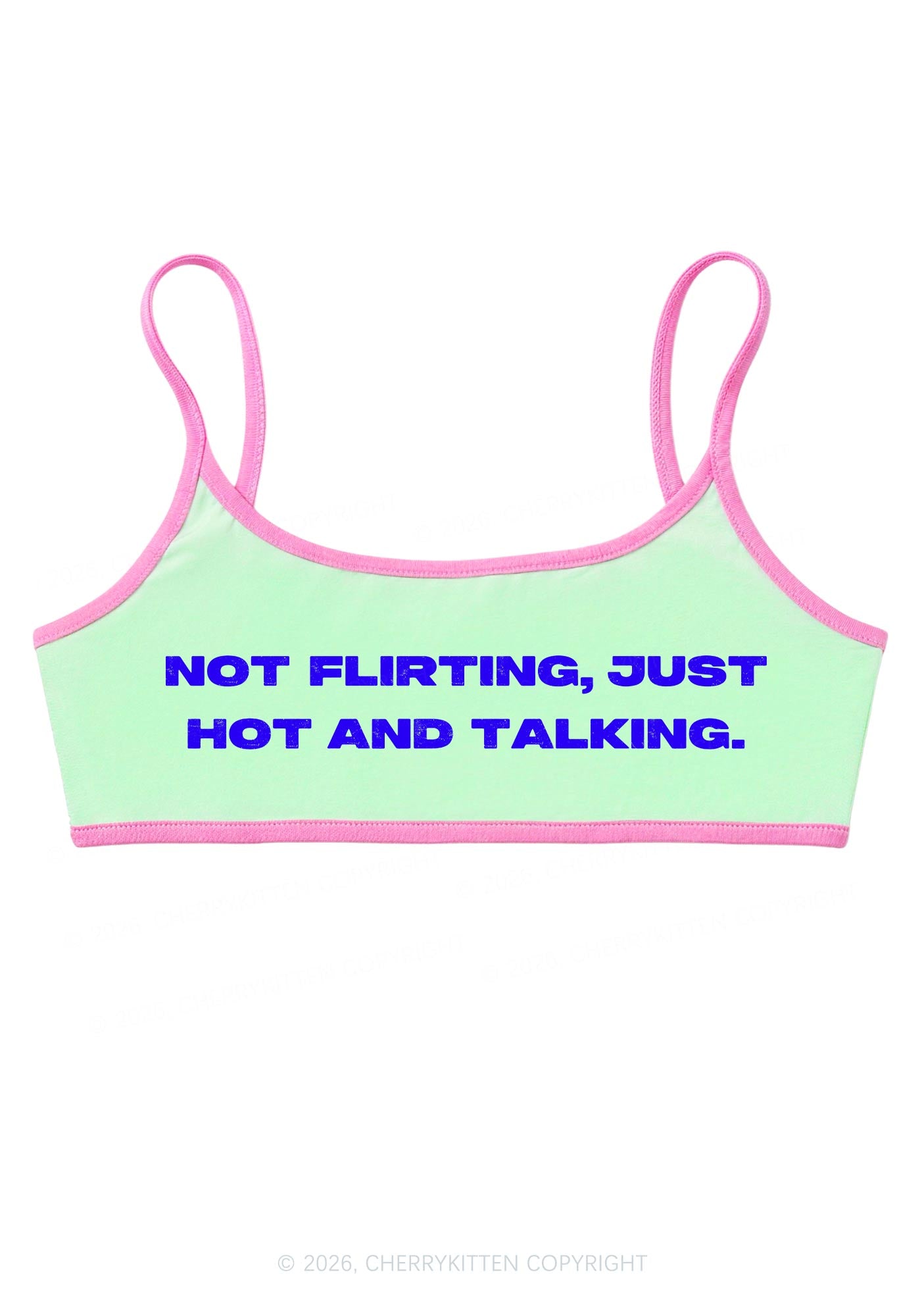 Just Hot And Talking Y2K Super Crop Cami Cherrykitten