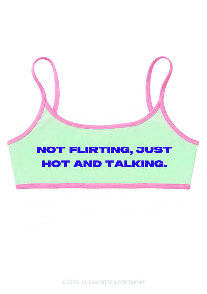 Just Hot And Talking Y2K Super Crop Cami Cherrykitten