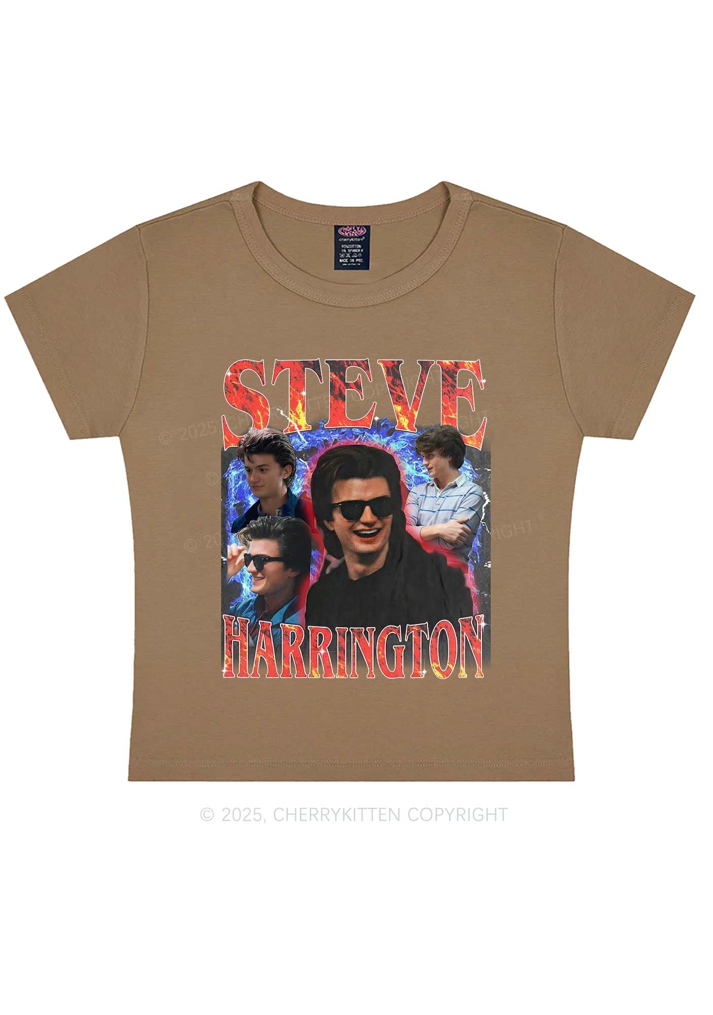 SH Red Blaze Y2K Baby Tee Cherrykitten