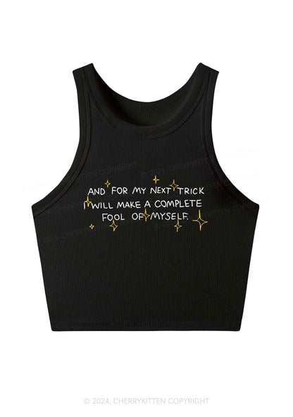 Complete Fool Of Myself Y2K Crop Tank Top Cherrykitten