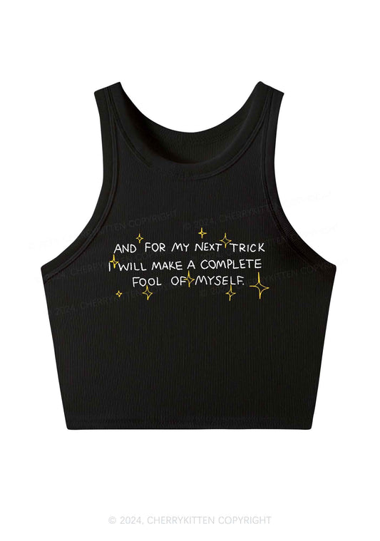 Complete Fool Of Myself Y2K Crop Tank Top Cherrykitten