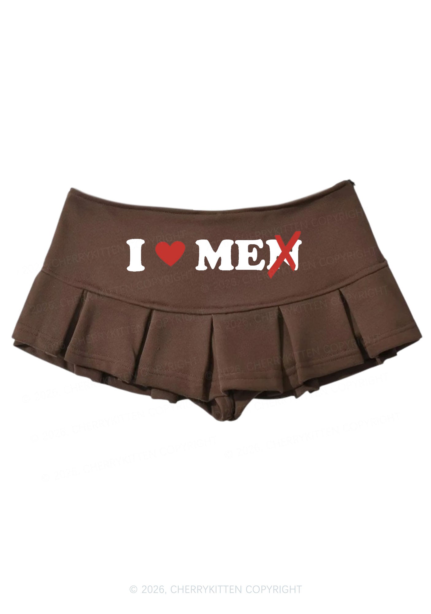 Love Me Not Men Y2K Mini Pleated Skirts Cherrykitten