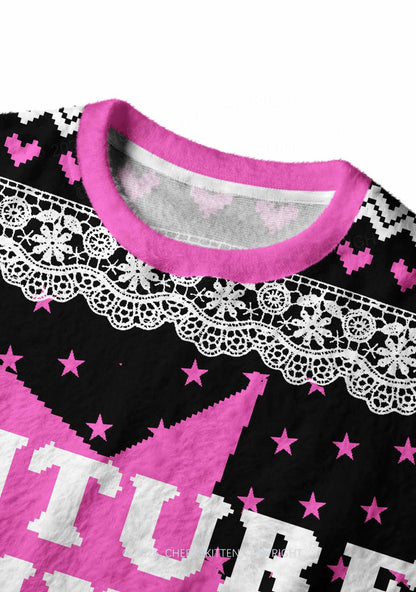 Future Mxxf Y2K Christmas Knit Sweatshirt Cherrykitten