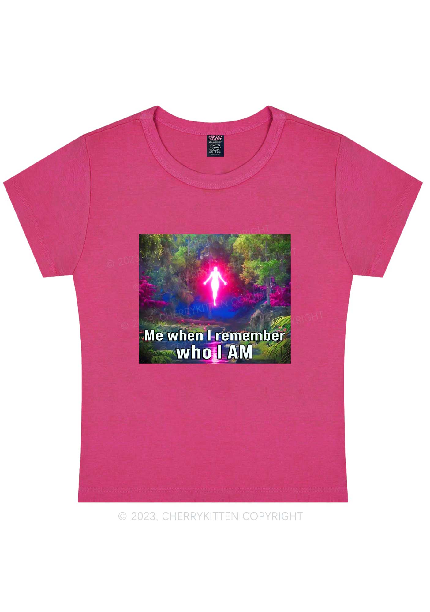 Curvy Who I Am Y2K Baby Tee Cherrykitten
