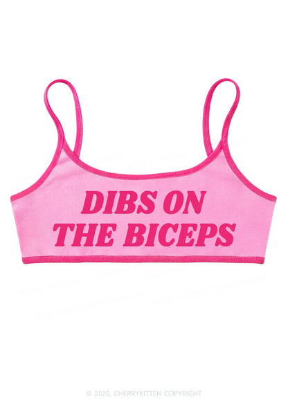 Dibs On The Biceps Y2K Super Crop Cami Cherrykitten