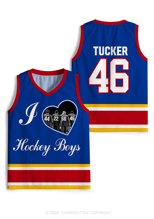 I Love Four Hockey Boys JT Y2K Sport Jersey Tank Cherrykitten