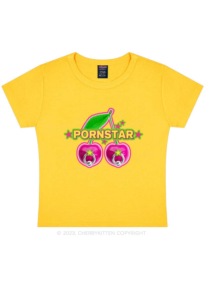 Pxrnstar Cherry Y2K Baby Tee Cherrykitten