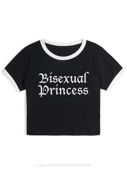 Bisexual Princess Pride Y2K Ringer Tee Cherrykitten