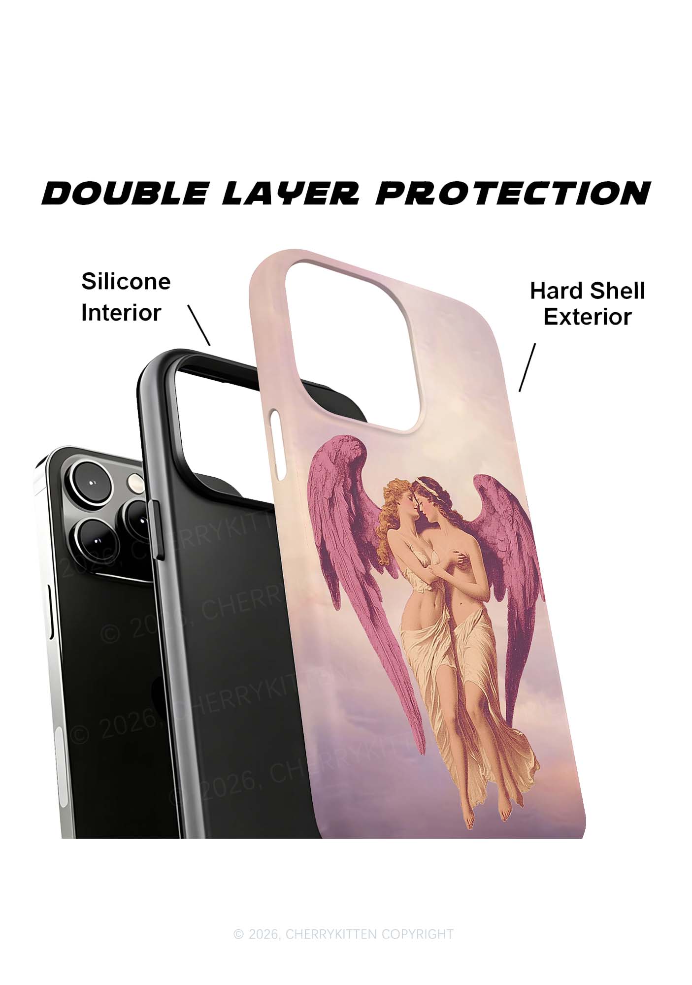 Angel Lesbians Pride Y2K Phone Case Cherrykitten