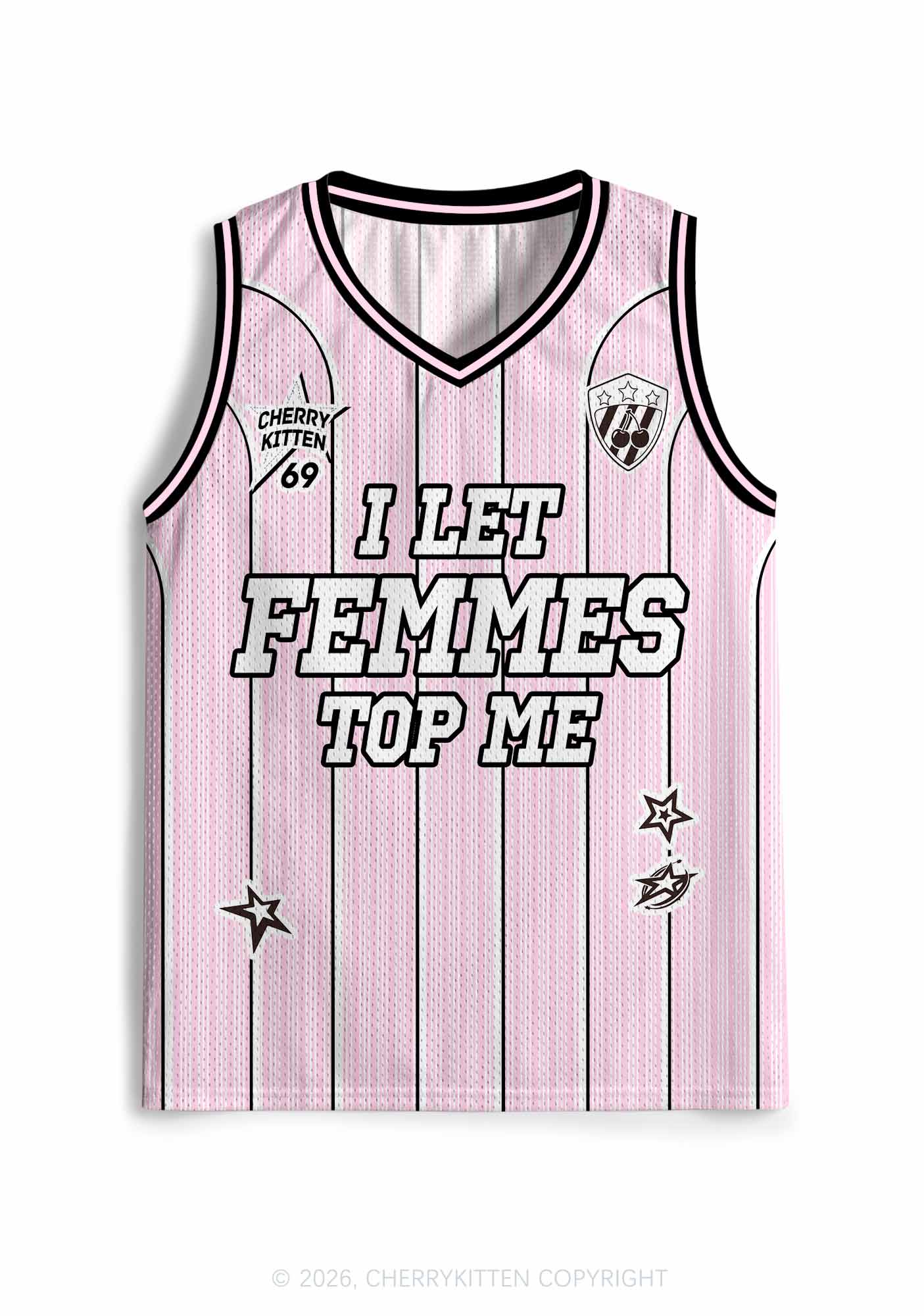 I Let Femmes Top Me Pride Y2K Sport Jersey Tank Cherrykitten