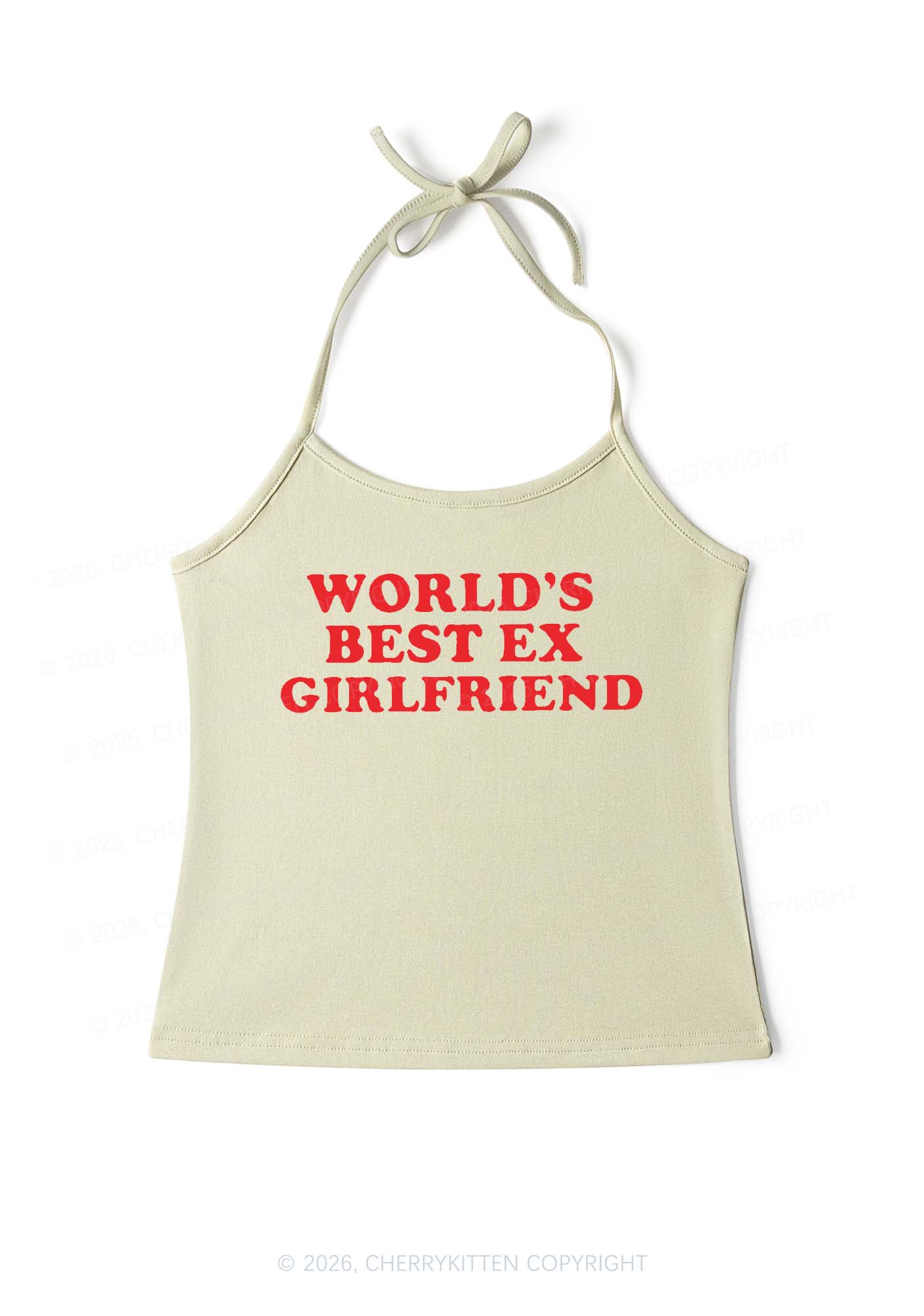 Best Ex Girlfriend Y2K Halter Neck Cami Cherrykitten