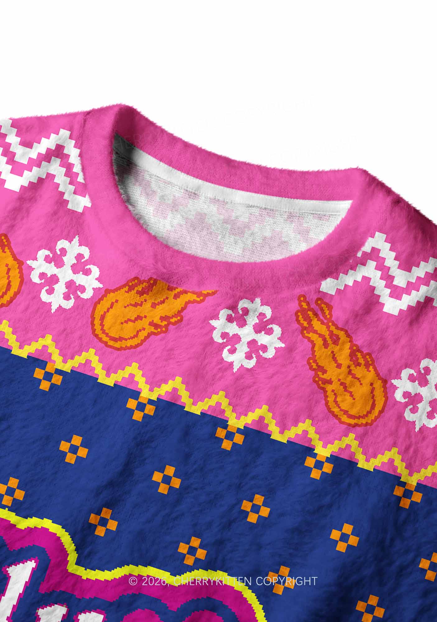Totally Stoned Y2K Christmas Knit Sweatshirt Cherrykitten