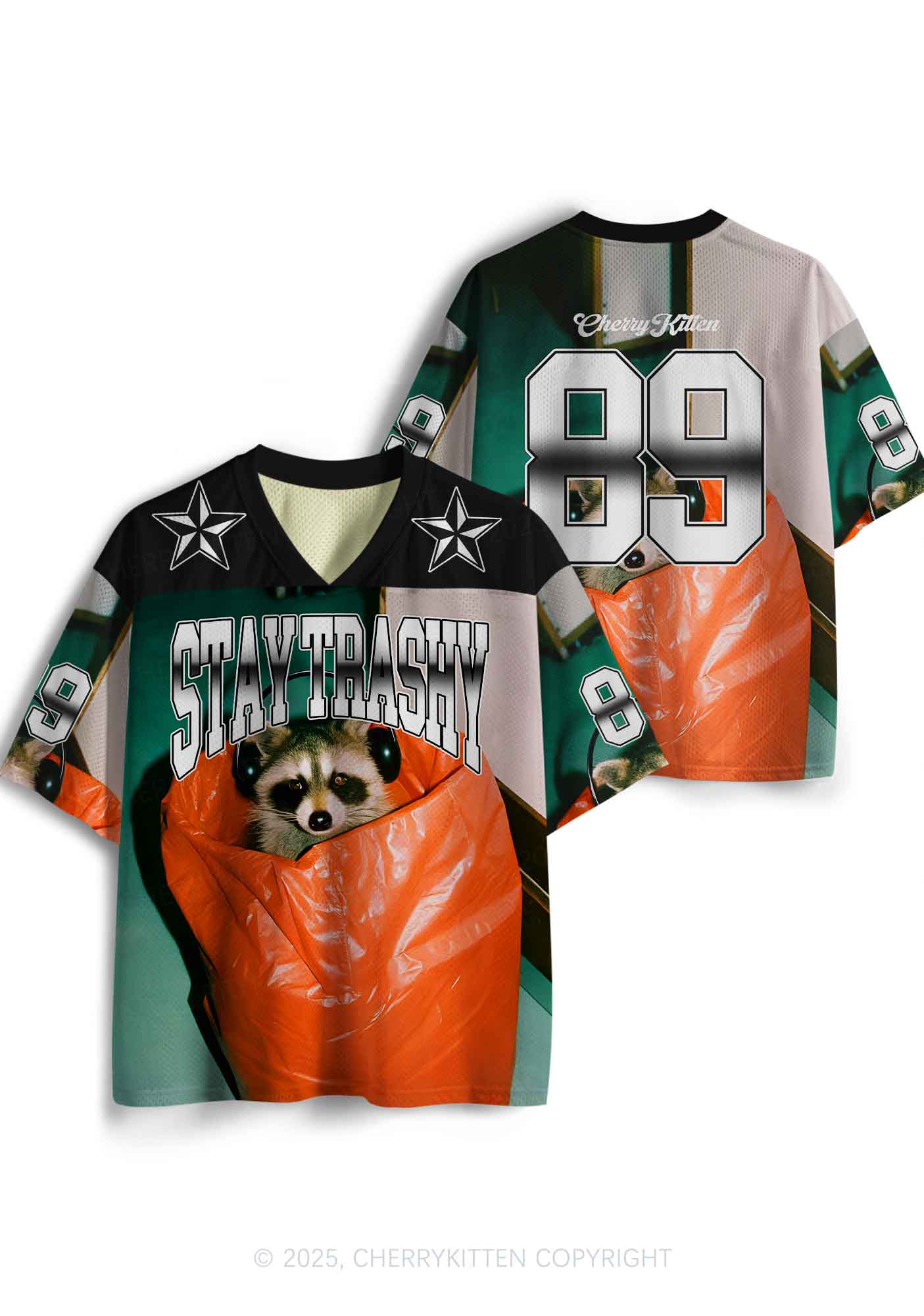 Custom Stay Trashy Y2K Sport Jersey Shirts Cherrykitten