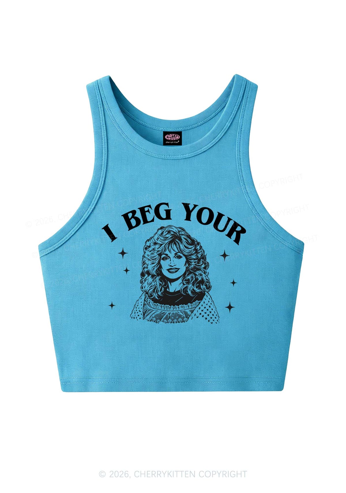 I Beg Your DP Y2K Crop Tank Top Cherrykitten