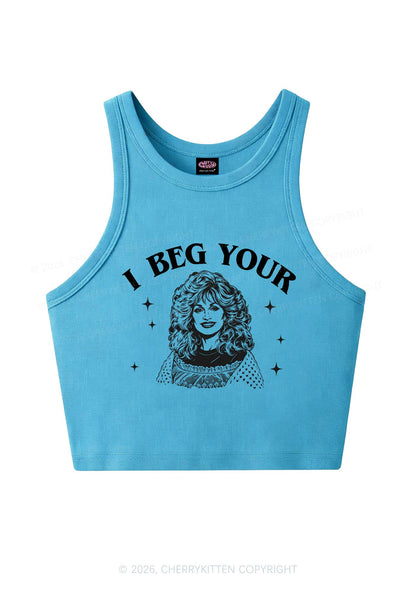 I Beg Your DP Y2K Crop Tank Top Cherrykitten