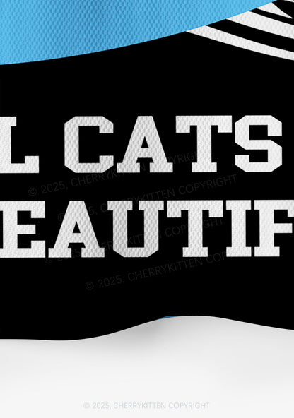 Custom Black ACAB Cats Y2K Crop Sport Jersey Shirts Cherrykitten