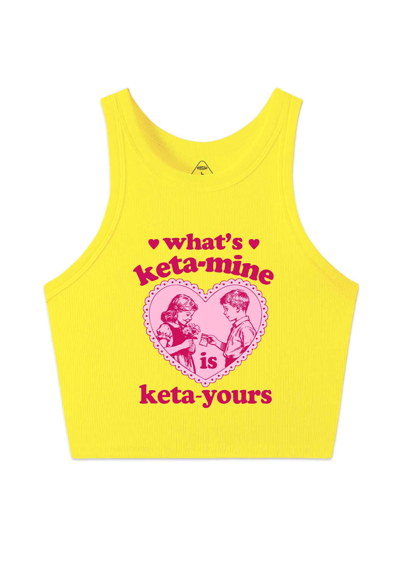 Whats Kxxamine Y2K Crop Tank Top Cherrykitten