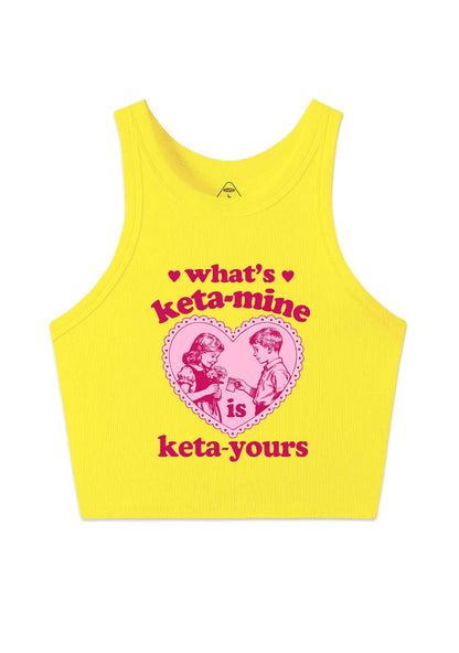Whats Kxxamine Y2K Crop Tank Top Cherrykitten