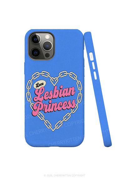 Lesbian Princess Heart Chain Pride Y2K Phone Case Cherrykitten