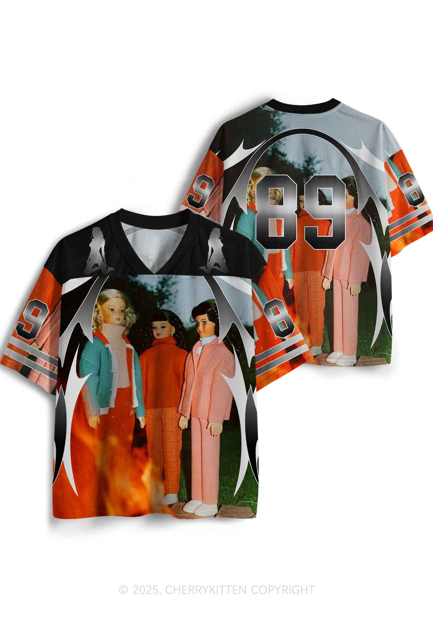 Custom Doll Flame Y2K Sport Jersey Shirts Cherrykitten