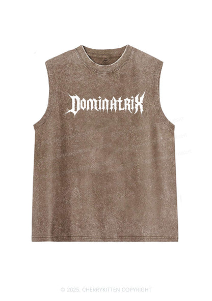 Dominatrix Y2K Washed Muscle Tank Cherrykitten
