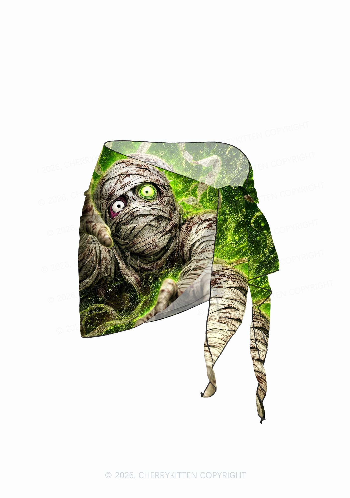 Halloween Crawling Mummy Y2K Print Bikini Set Cherrykitten