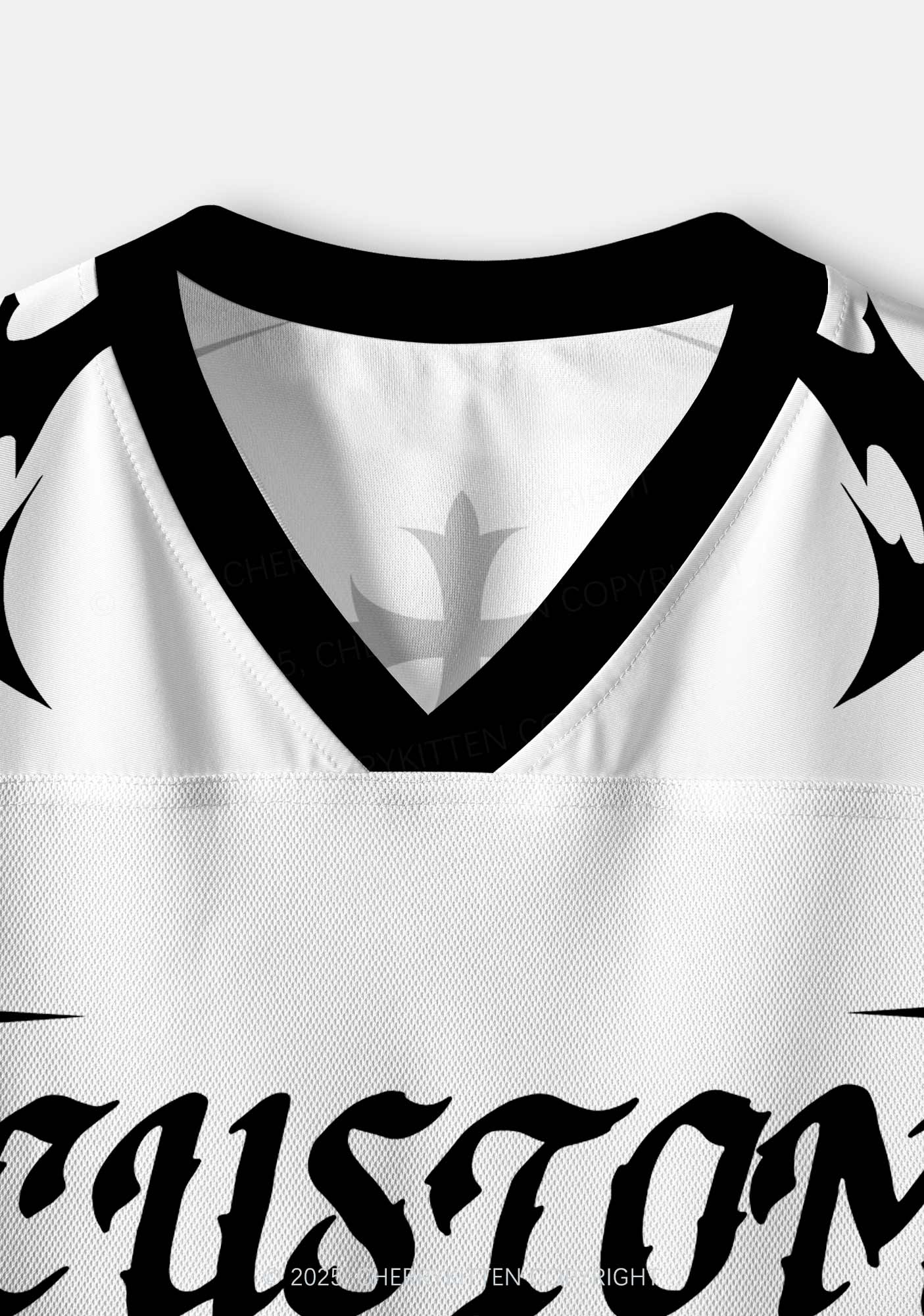 Custom Team Gothic Heart Y2K Crop Sport Jersey Shirts Cherrykitten