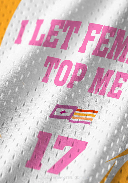 Orange I Let Femmes Top Me Pride Y2K Sport Jersey Tank Cherrykitten