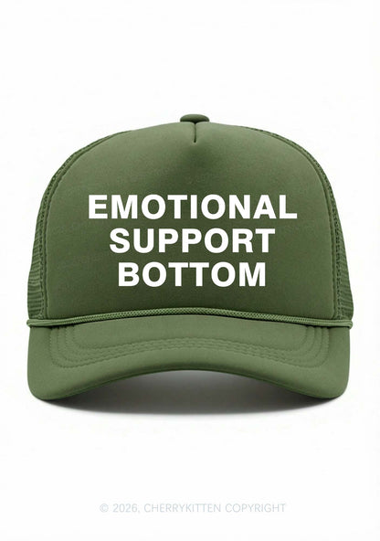Emotional Support Bottom Pride Y2K Trucker Hat Cherrykitten
