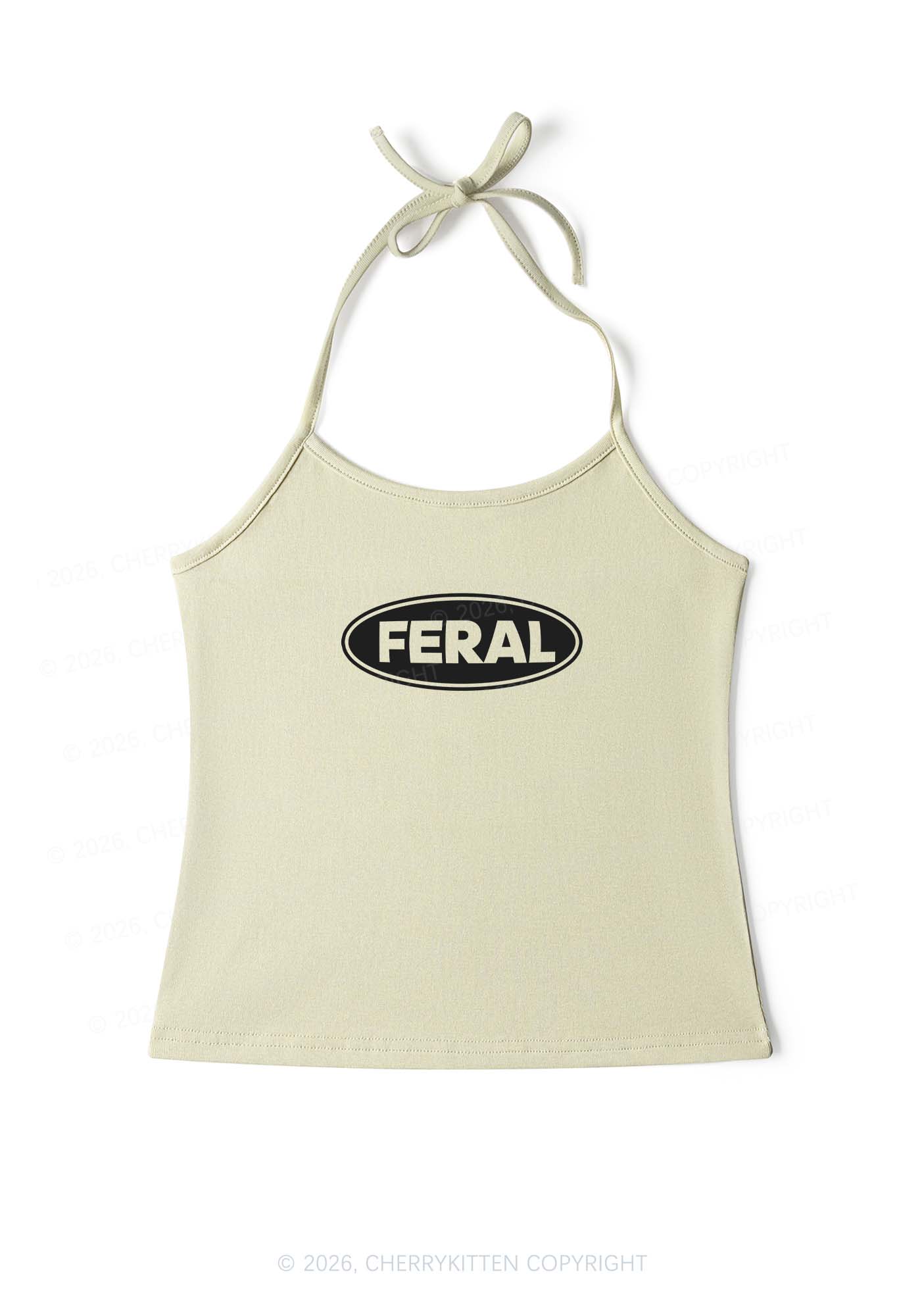 Feral Y2K Halter Neck Cami Cherrykitten