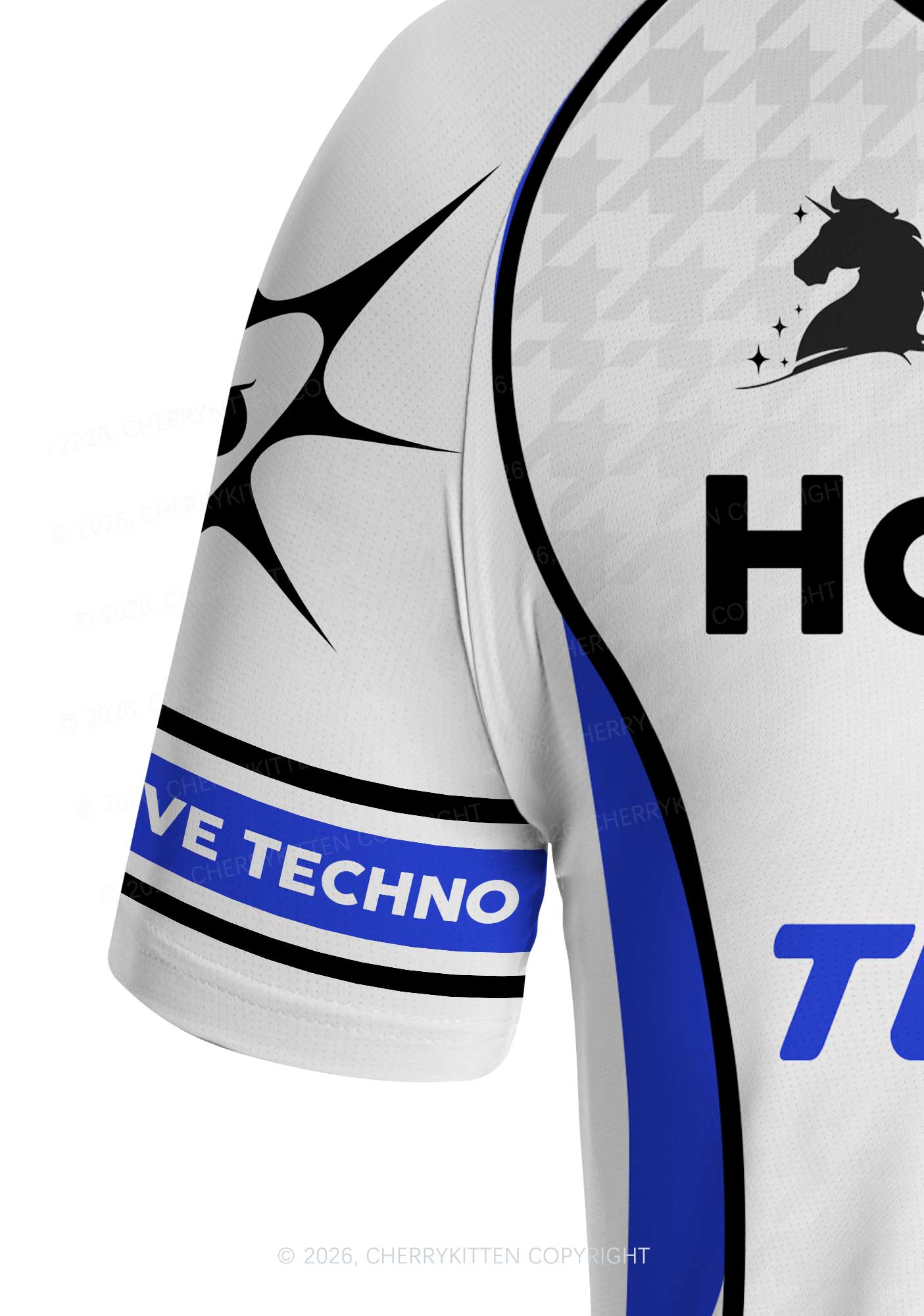 White Hot Girls Love Techno Y2K Football Jersey Shirts Cherrykitten