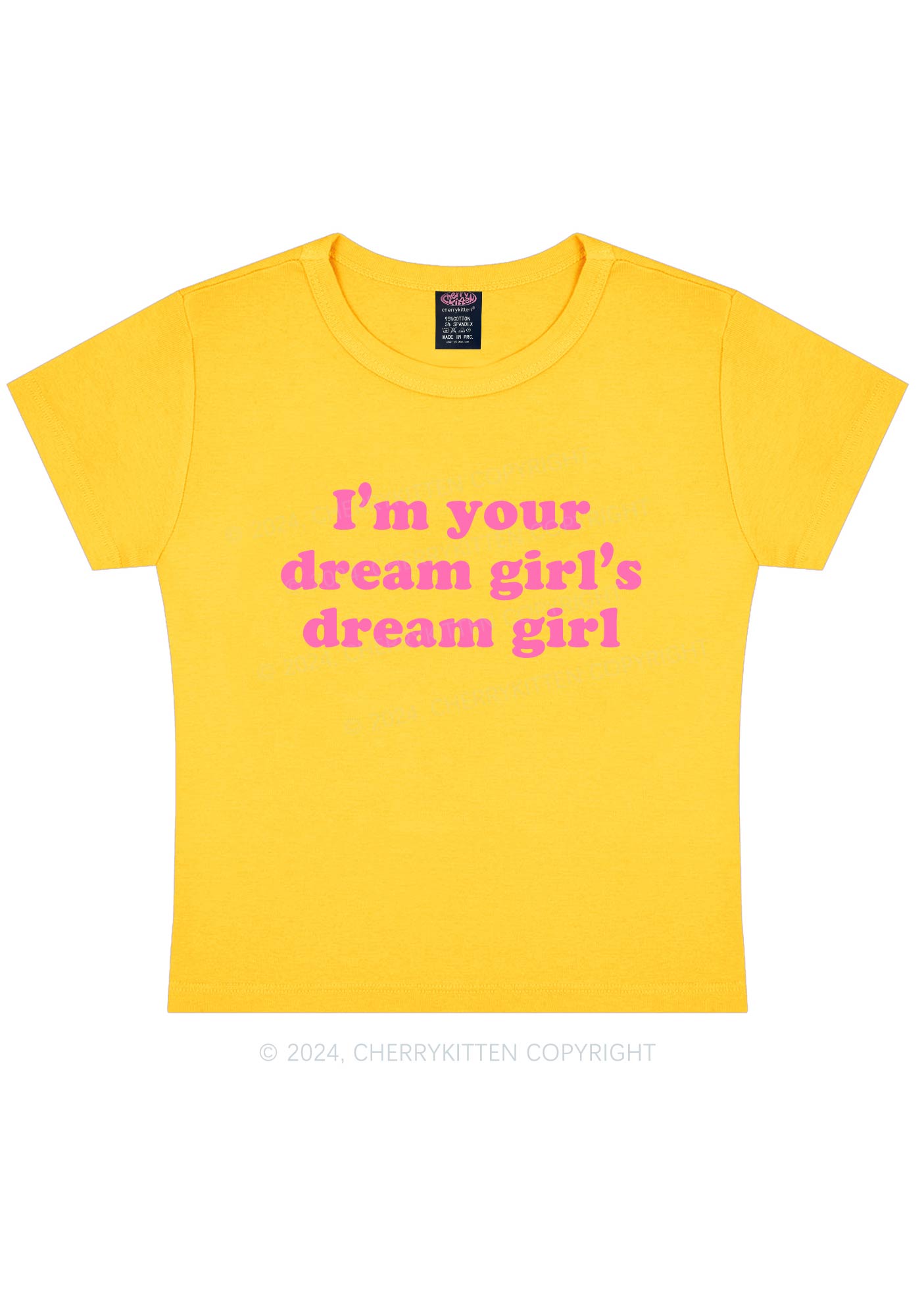 Dream Girl Y2K Baby Tee Cherrykitten