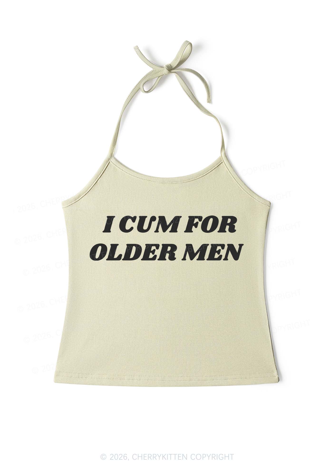 Come For Older Men Y2K Halter Neck Cami Cherrykitten