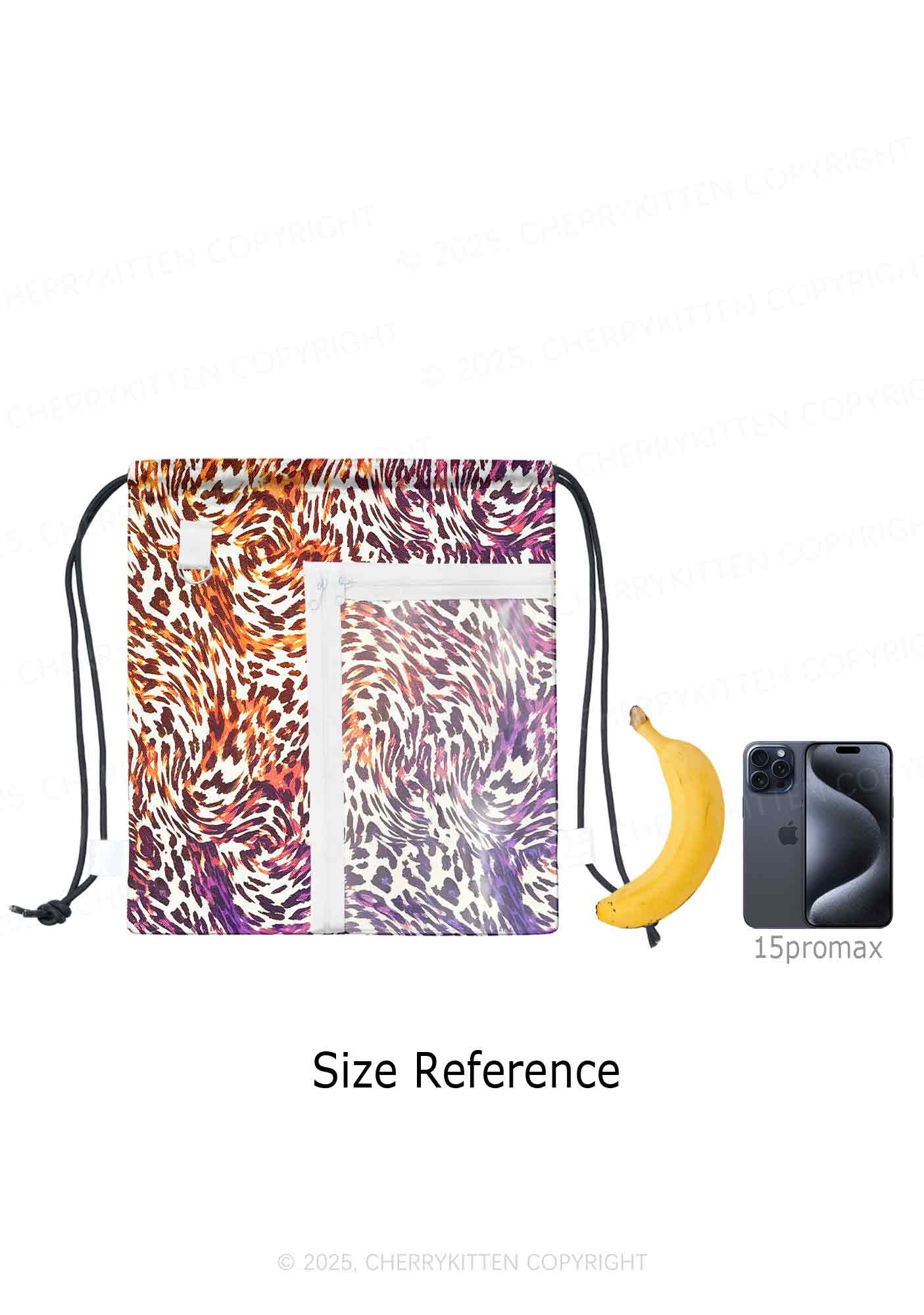 Lesbian Leopard Pride Y2K Drawstring Itabag Backpack Cherrykitten