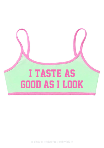 I Taste As Good As I Look Y2K Super Crop Cami Cherrykitten