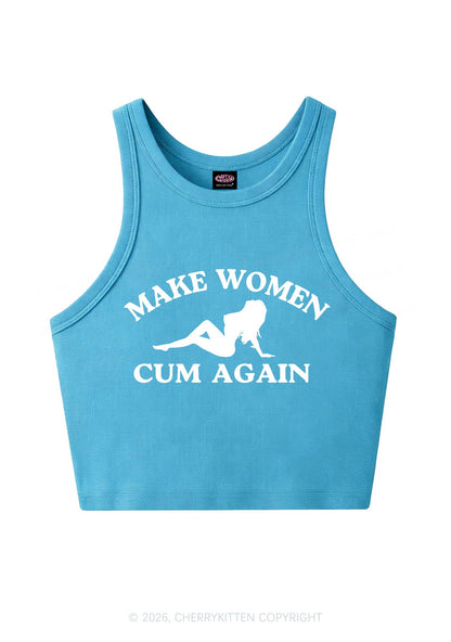 Make Women Cxm Again Y2K Crop Tank Top Cherrykitten