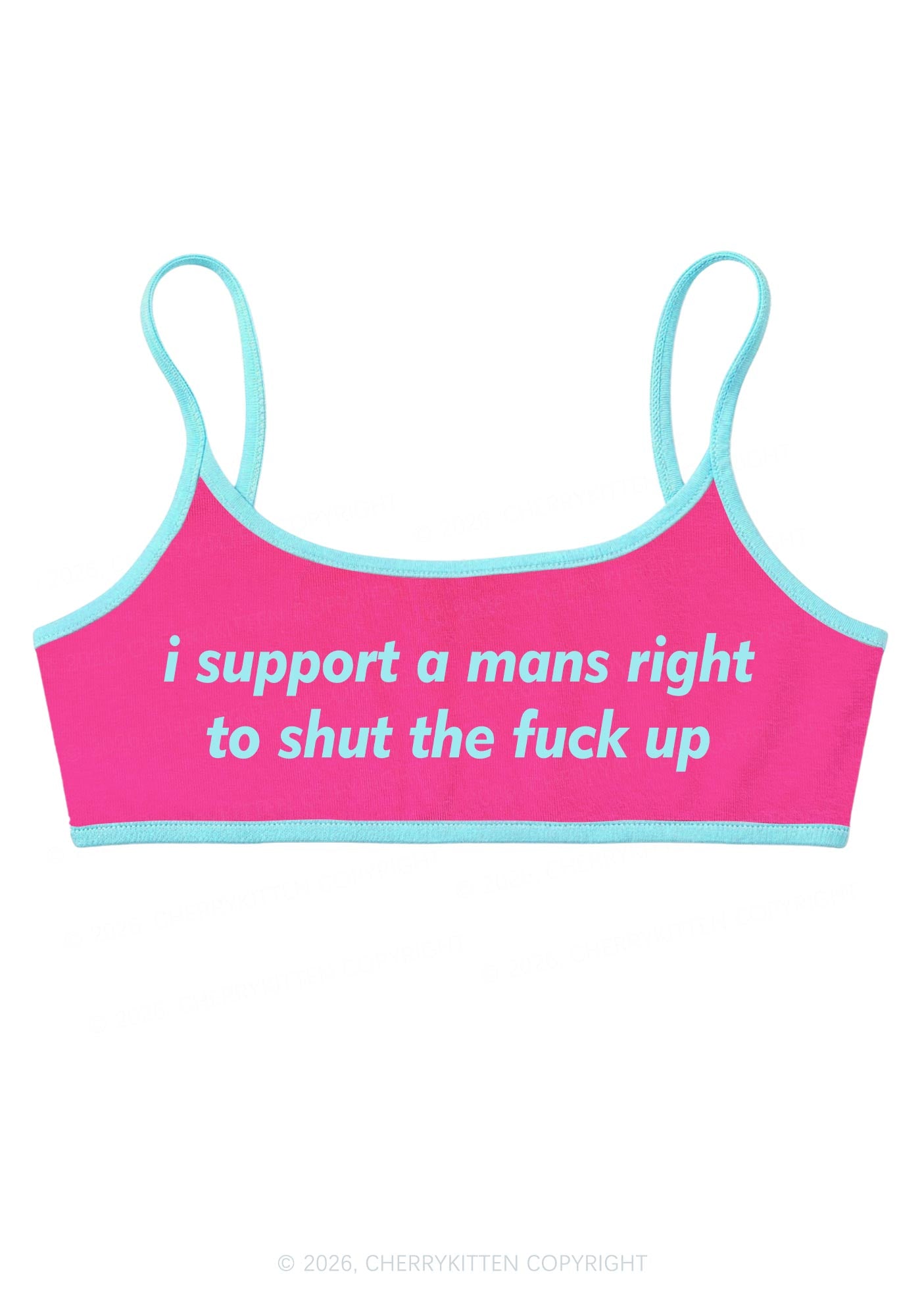 I Support A Mans Right Y2K Super Crop Cami Cherrykitten