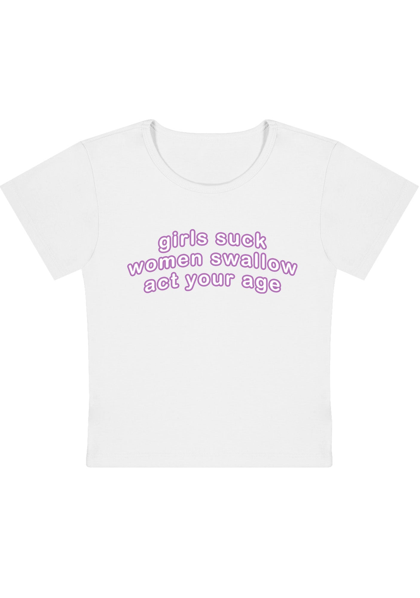 Girls Suck Women Swallow Y2K Baby Tee