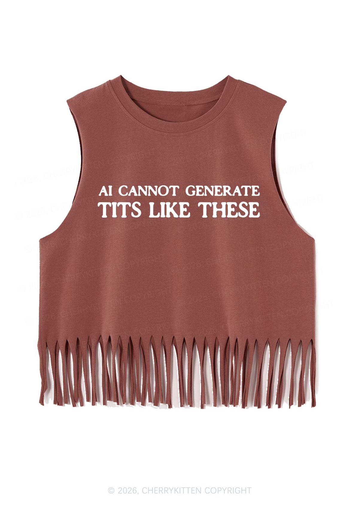 Ai Cannot Generate Txts Y2K Fringe Tank Top Cherrykitten