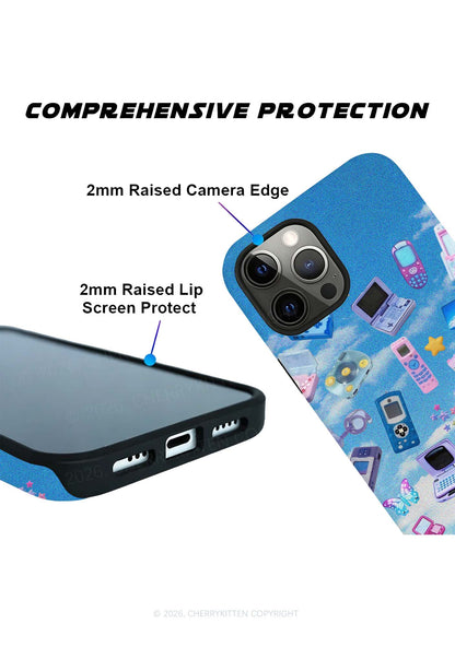 Punk Digital Y2K Phone Case Cherrykitten