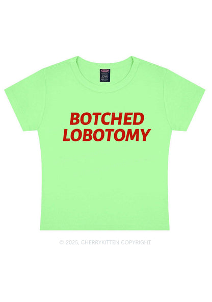 Botched Lobotomy Y2K Baby Tee Cherrykitten