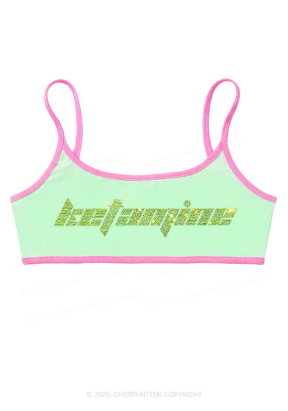 Rhinestone Ketamxxe Y2K Super Crop Cami Cherrykitten