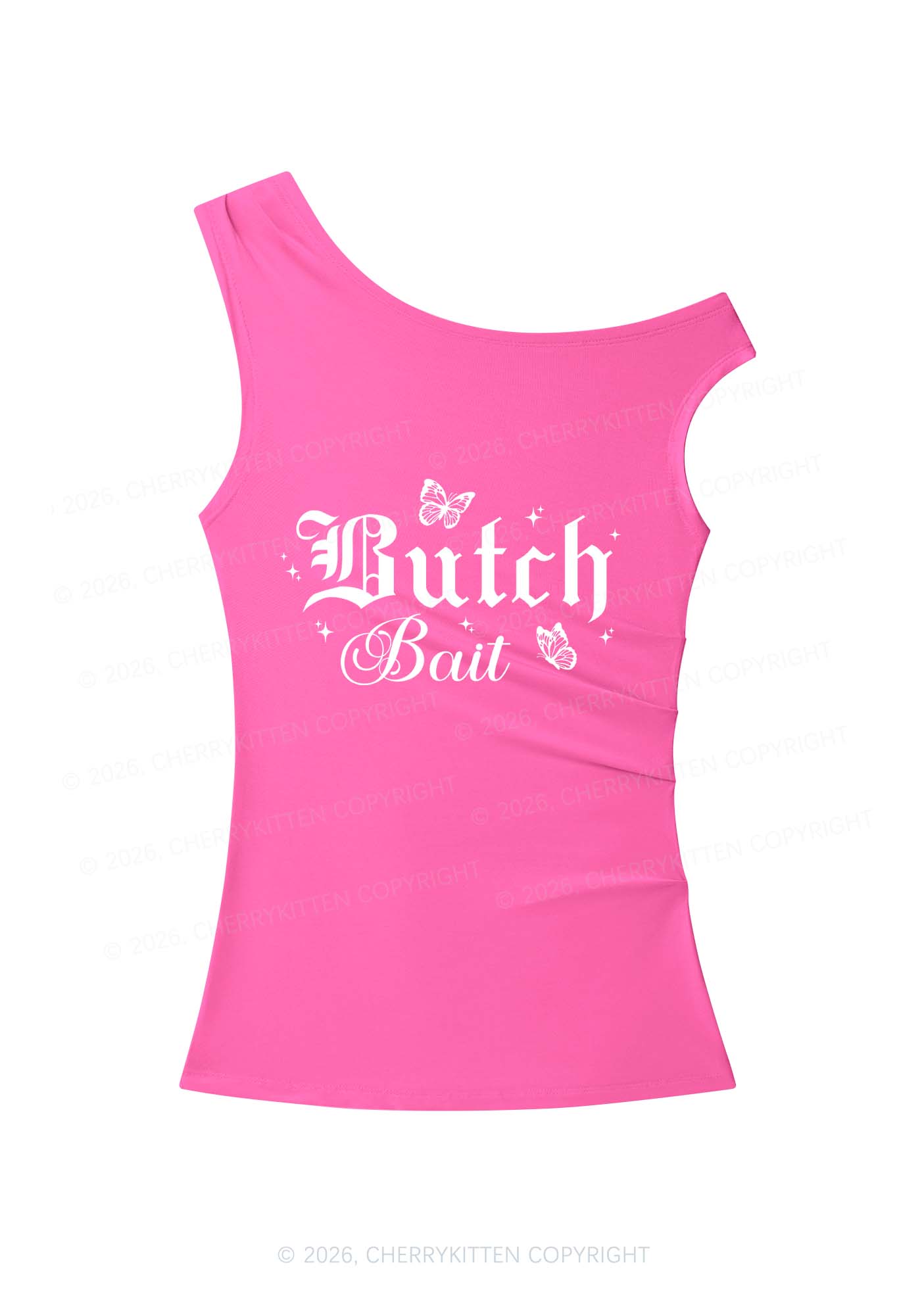 Butch Bait Y2K Off Shoulder Tank Top Cherrykitten